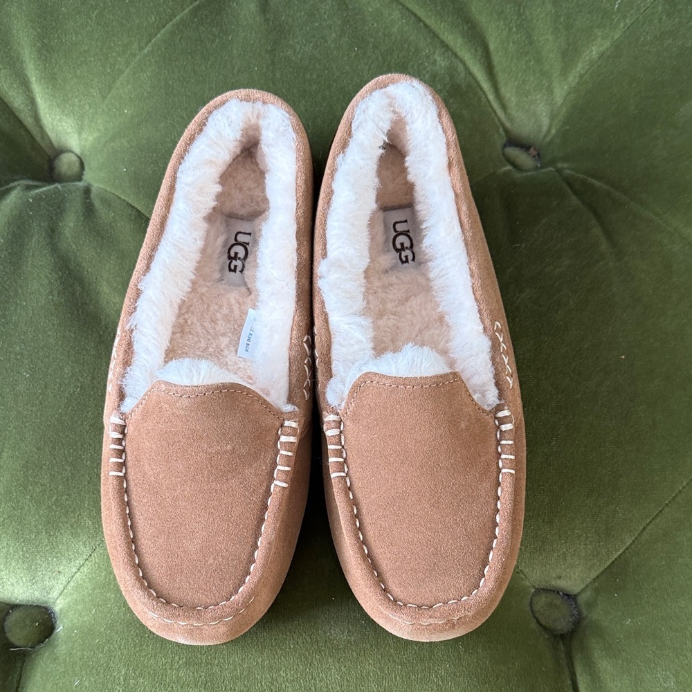 UGG Tan Moccasins with Cream Lining